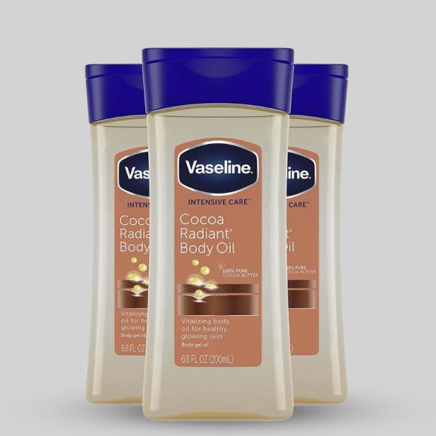 Vaseline Intensive Care Body Gel Oil Cocoa Radiant 6.8 oz, Pack of 3