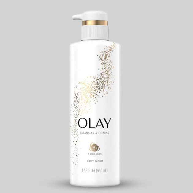 Olay Body Wash with Collagen and Vitamin B3, Cleansing & Firming, 17.9 Fl Oz