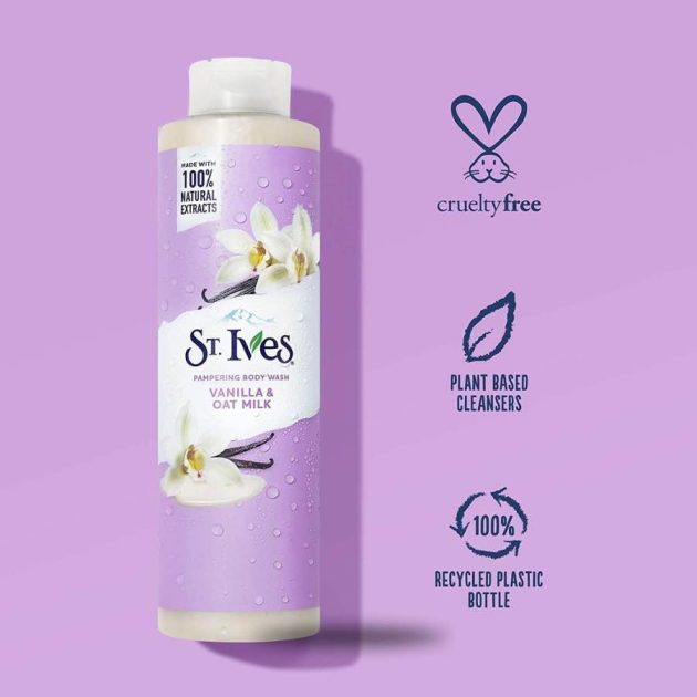 ST IVES PAMPERING VANILLA & OAT MILK BODY WASH - Image 2