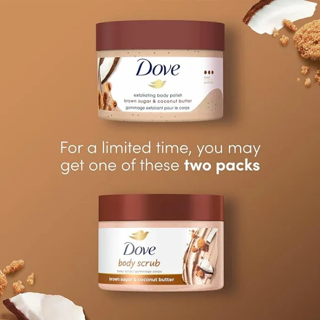 Dove Brown Sugar & Coconut Butter Deep Exfoliating Body Scrub - Image 4